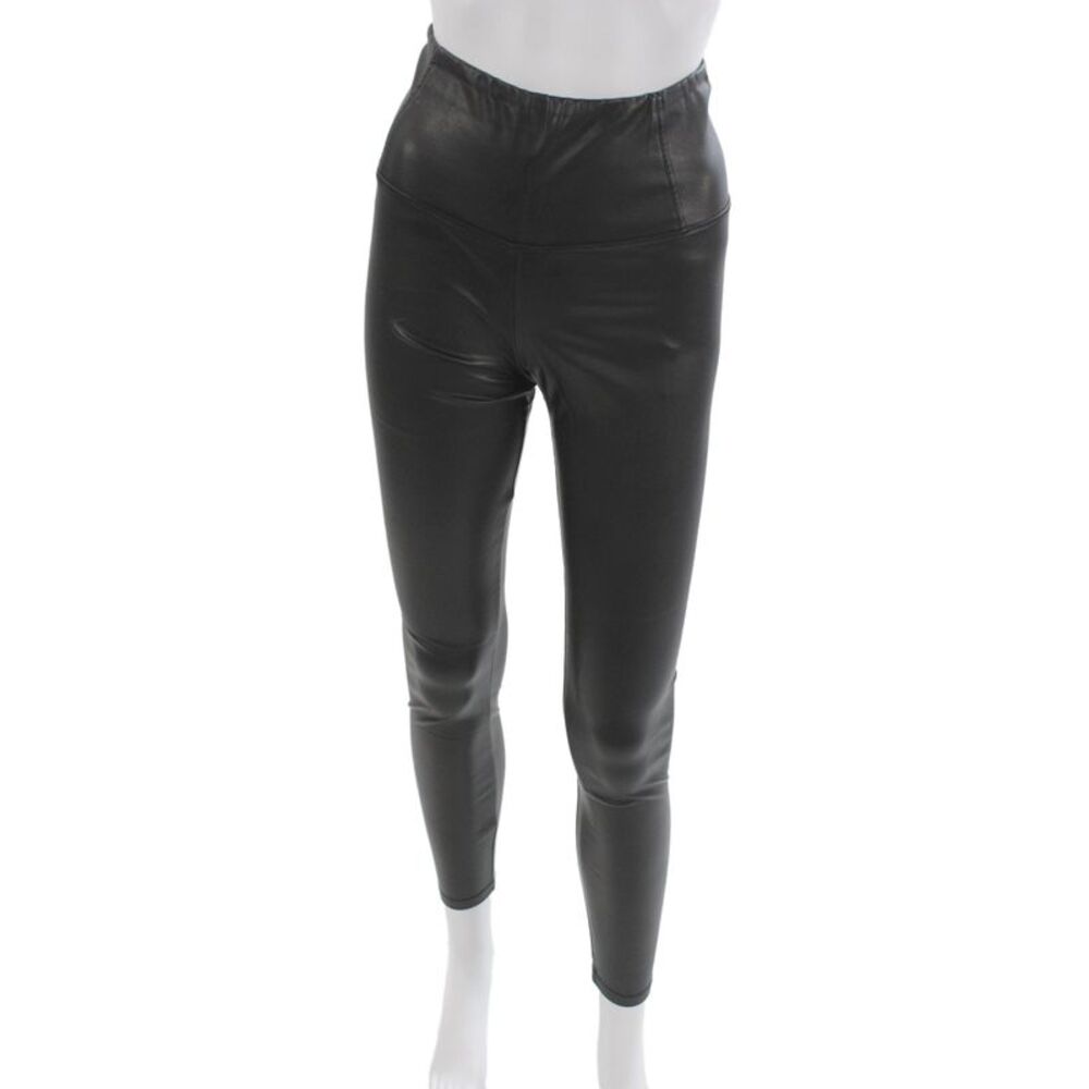 Allsaints Womens Black Polyurethane Jeggings Size 2